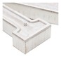 White-Washed Wooden LED Letter U 21cm image number 3