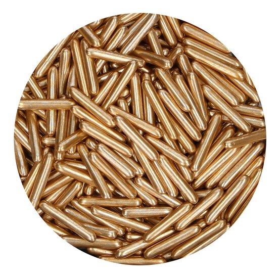 FunCakes Light Gold Metallic Rods 70g image number 2