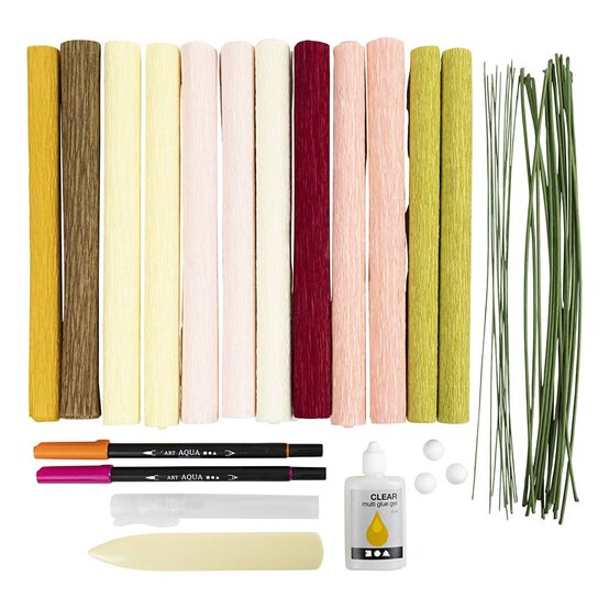 Crepe Paper Bouquet Craft Kit image number 2