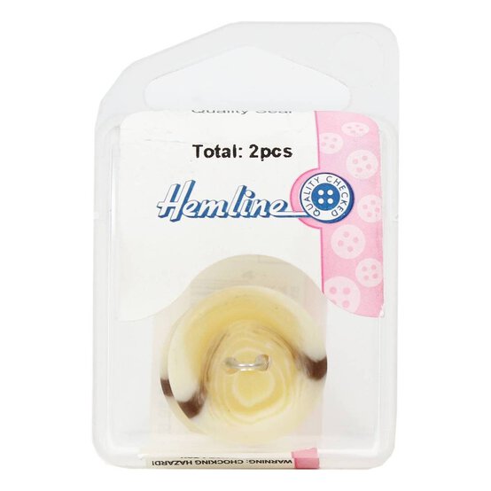 Hemline Assorted Basic Knitwear Button 2 Pack image number 2