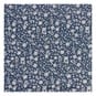 Blue Floral Printed Chambray Fabric by the Metre image number 2