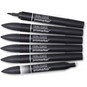 Winsor & Newton Black Promarkers 6 Pack image number 1
