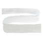 White Fur Wire Edge Ribbon 63mm x 3m image number 2