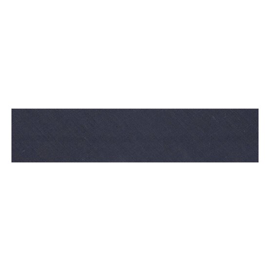 Dark Navy Poly Cotton Bias Binding 12mm x 2.5m image number 1