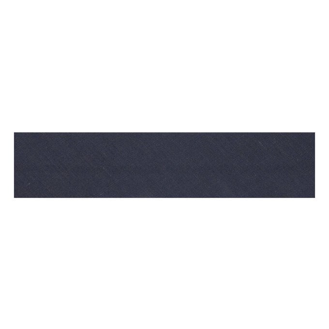 Dark Navy Poly Cotton Bias Binding 12mm x 2.5m image number 1
