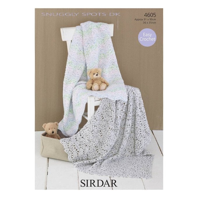 Sirdar Snuggly Spots DK Blanket Digital Pattern 4605 image number 1