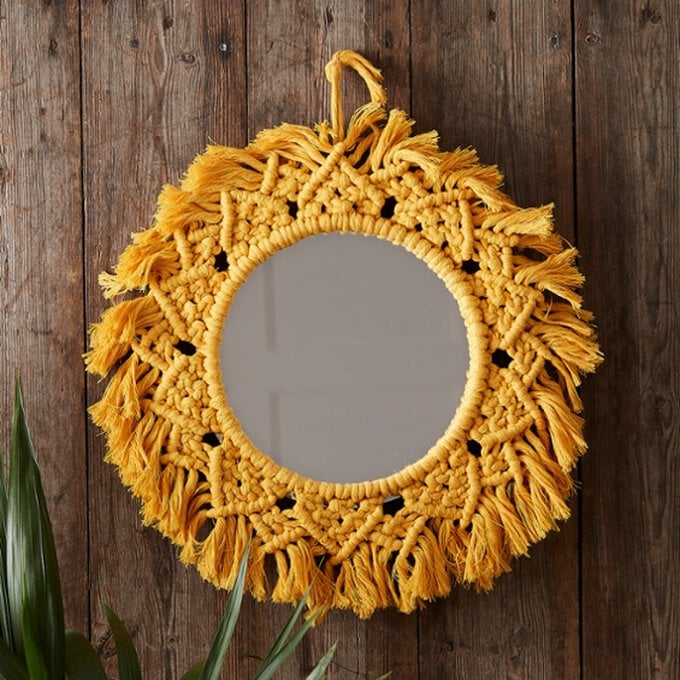 How to Make a Macrame Mirror image number 1