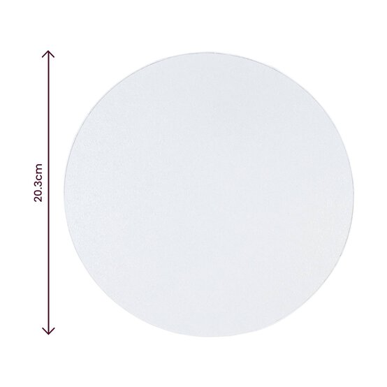 White Round Cake Drum 8 Inches image number 3