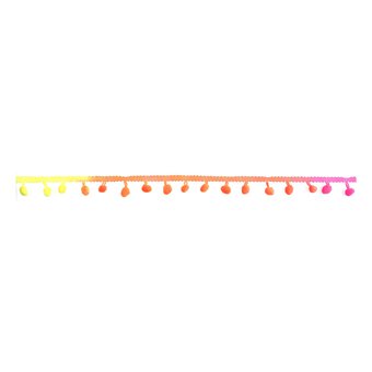 Neon 20mm Pom Pom Trim by the Metre image number 2