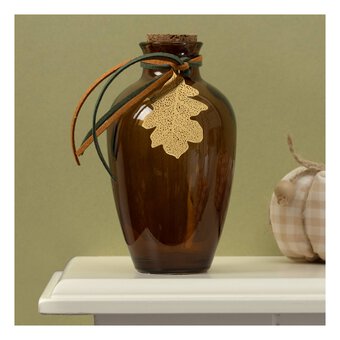 Maple Leaf Glass Vase 13cm