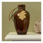 Maple Leaf Glass Vase 13cm image number 1