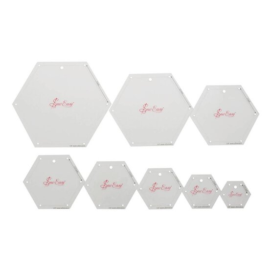 Sew Easy Mini Hexagon Template Set image number 2