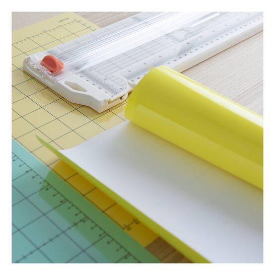 Yellow PU Iron-On Vinyl 12 x 24 Inches image number 7