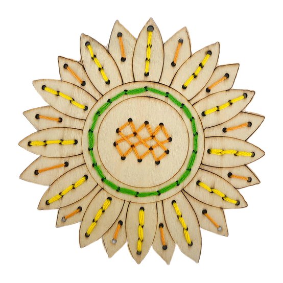 Flower Wooden Threading Kit image number 1