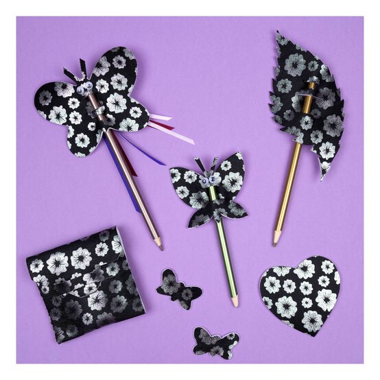 Black Metallic Spot EVA Foam Sheet 22.5cm x 30cm image number 2