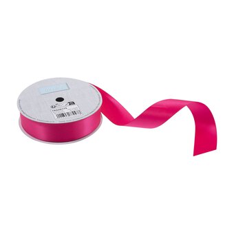 Trimits Shocking Pink Double-Faced Satin Ribbon by the Metre 25mm