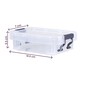 Whitefurze Allstore 0.1 Litre Clear Storage Box 3 Pack image number 4