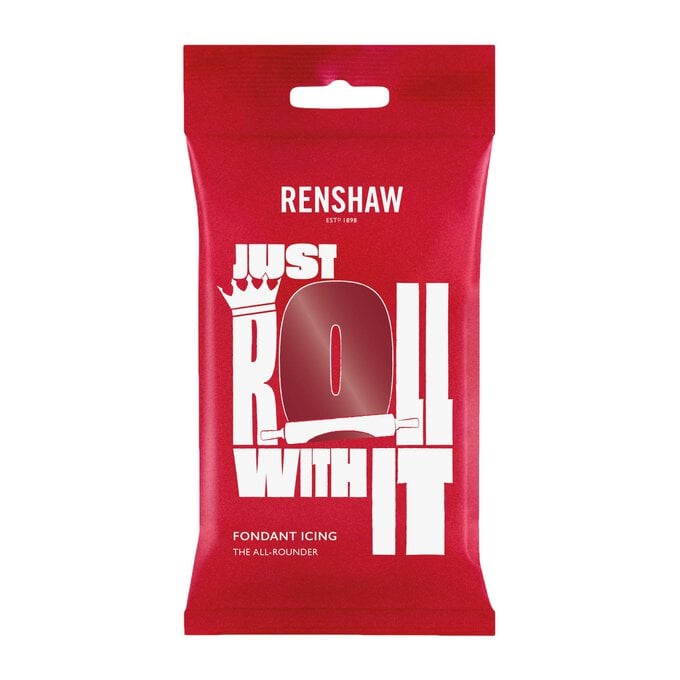 Renshaw Ready To Roll Ruby Red Icing 250g image number 1