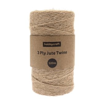 Natural Jute Twine 3 Ply 120m