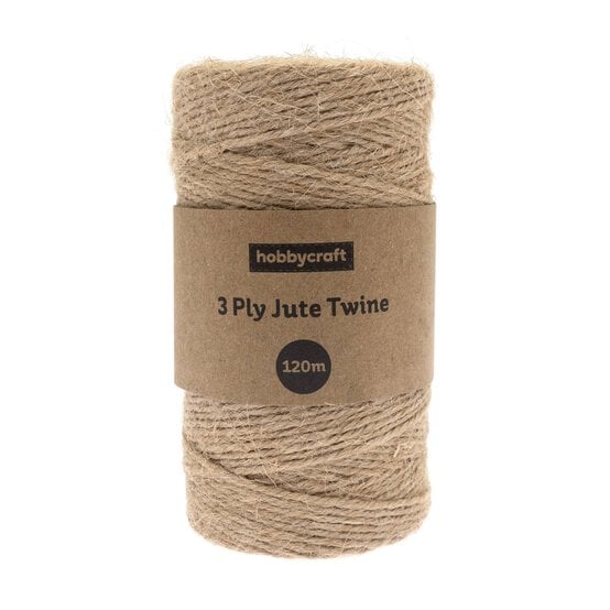 Natural Jute Twine 3 Ply 120m image number 1
