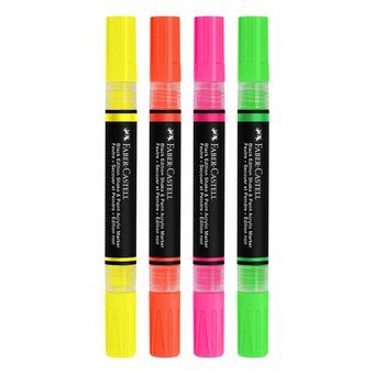 Faber-Castell Neon Shake & Paint Acrylic Marker 4 Pack