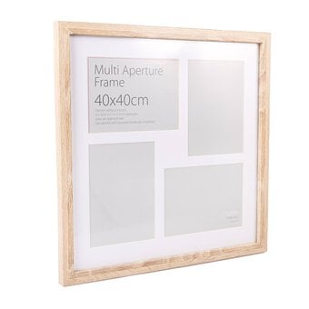 Light Oak Multi Aperture Frame 40cm x 40cm