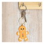 Christmas Gingerbread Soft Rubber Keyring image number 2