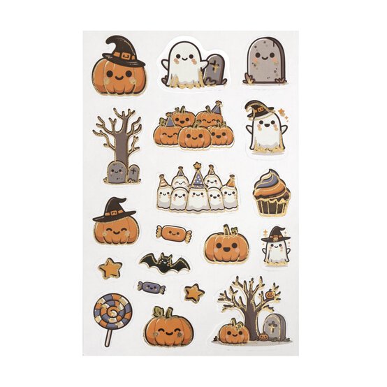 Halloween Peel Off Foil Stickers 19 Pack image number 1