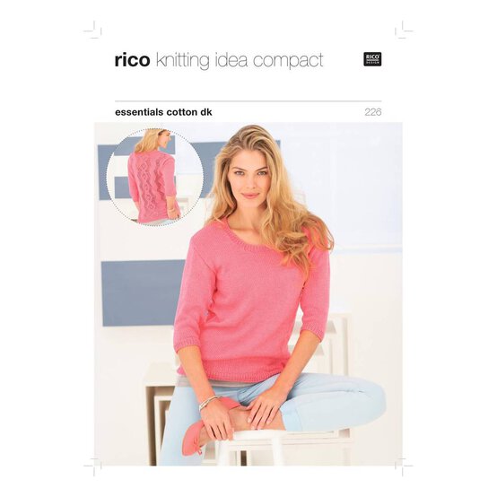 Rico Essentials Cotton DK Ladies' Jumper Digital Pattern 226 image number 1