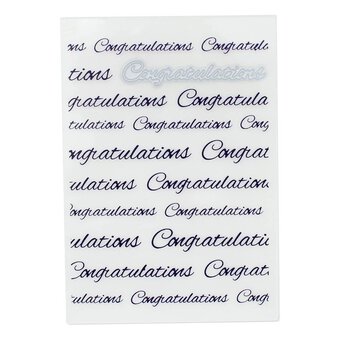 Luxe Congratulations Embossing Folder and Die Set A6