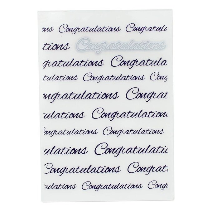 Luxe Congratulations Embossing Folder and Die Set A6 image number 1