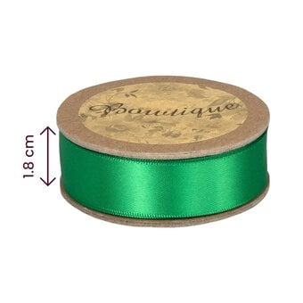 Green Double-Faced Satin Ribbon 18mm x 5m image number 4