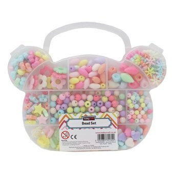 Pastel Bear Box Bead Set 160g