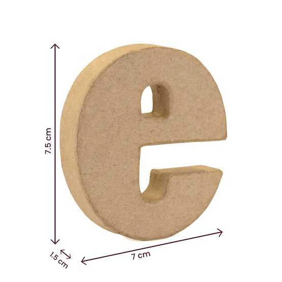 Lowercase Mini Mache Letter E image number 5