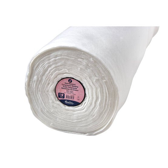 Hemline Sew-In Heat Resistant Compressed Wadding by the Metre image number 1
