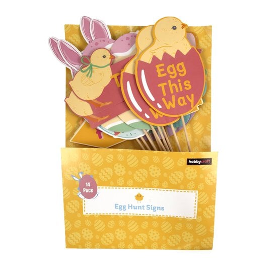 Easter Egg Hunt Signs 14 Pack image number 3