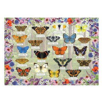 Gibsons Beautiful Butterflies Jigsaw Puzzle 1000 Pieces image number 2