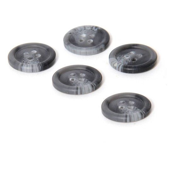 Hemline Assorted Basic Knitwear Button 5 Pack image number 1