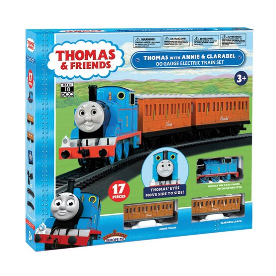 Thomas & Friends Thomas With Annie And Clarabel Oo Scale Electric Train Set Size 12