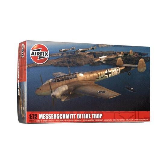 Airfix Messerschmitt Bf110E E-2 Trop Model Kit 1:72 image number 1
