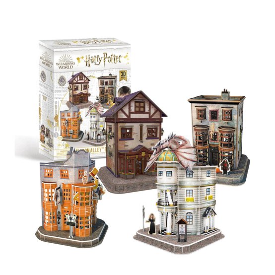 Harry Potter 4-in-1 Diagon Alley 3D Puzzle Set image number 3