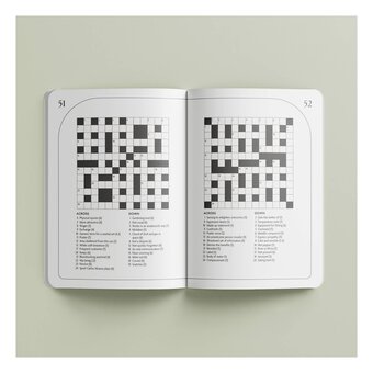 Faux Suede Crossword Puzzle Book