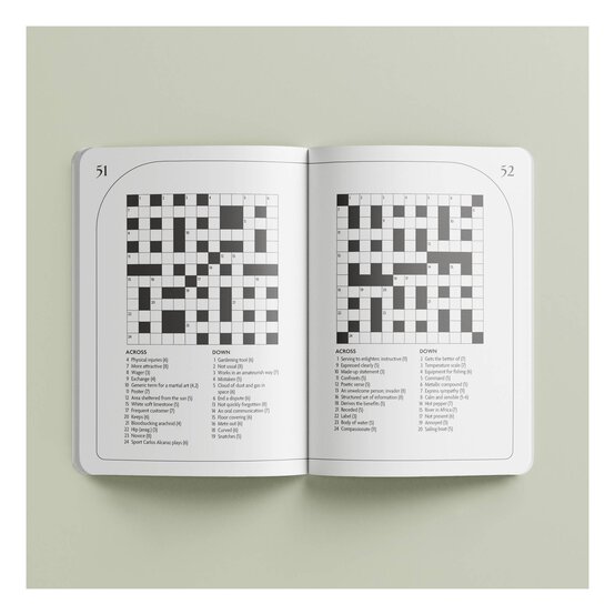 Faux Suede Crossword Puzzle Book image number 2