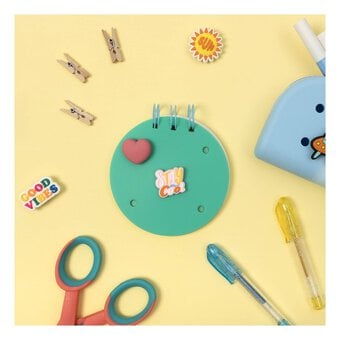 Mini Green Round Charm Notebook