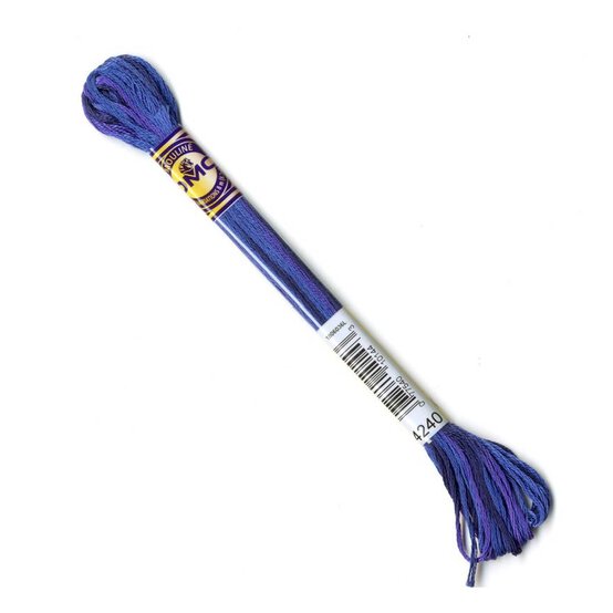 DMC Blue Mouline Variegated Cotton Thread 8m (4240) image number 1