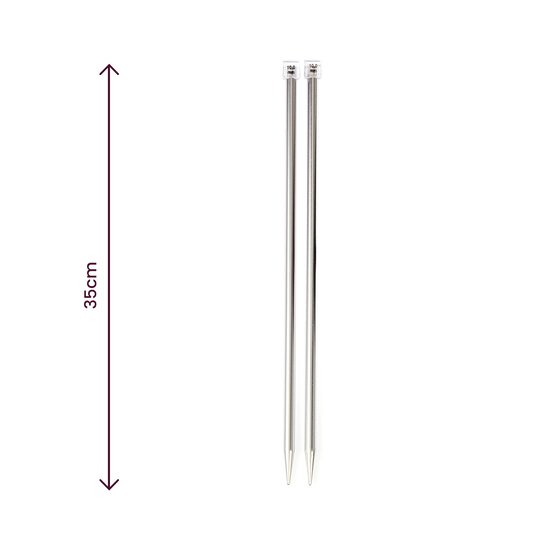 Knitcraft Silver Knitting Needles 10mm image number 3
