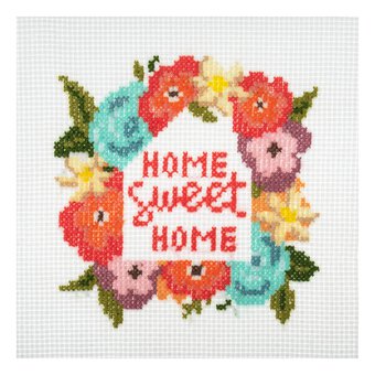 Trimits Home Sweet Home Mini Cross Stitch Kit 13cm x 13cm