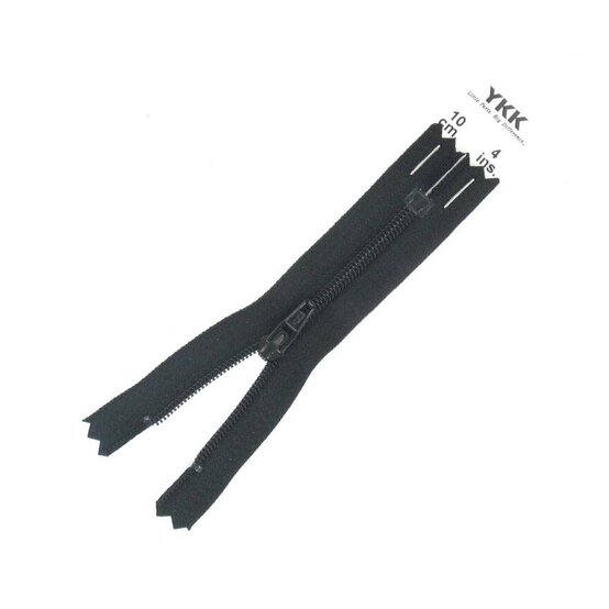 YKK Black Dress and Skirt Zip 10cm image number 1