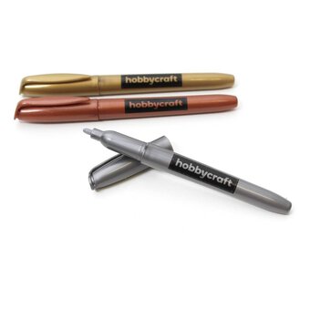 Metallic Marker Pen 3 Pack
