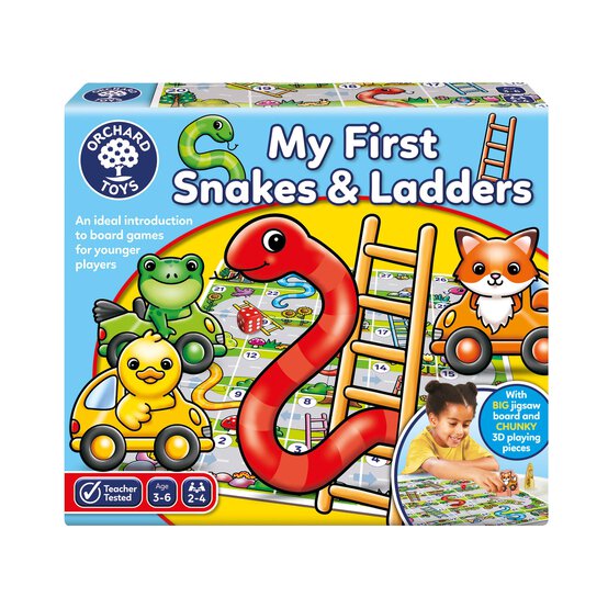 Orchard Toys My First Snakes and Ladders image number 1